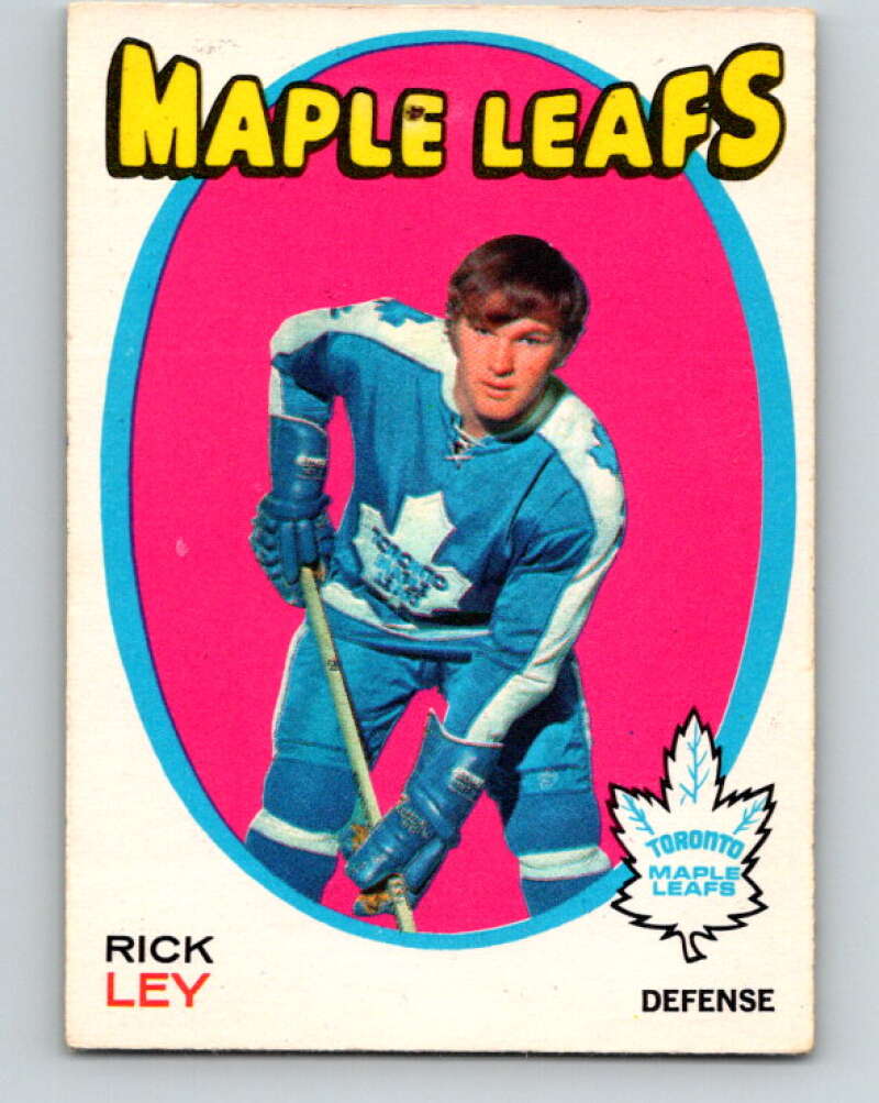1971-72 O-Pee-Chee #194 Rick Ley Toronto Maple Leafs V9580