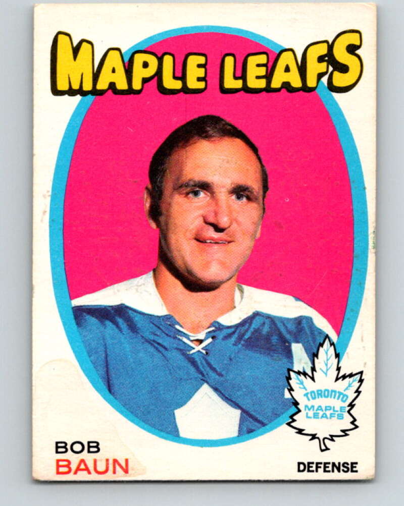 1971-72 O-Pee-Chee #196 Bob Baun Toronto Maple Leafs V9591