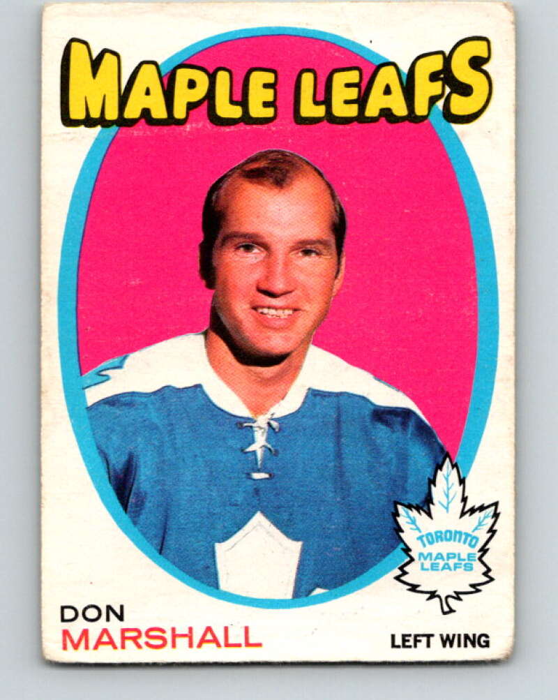 1971-72 O-Pee-Chee #199 Don Marshall Toronto Maple Leafs V9600