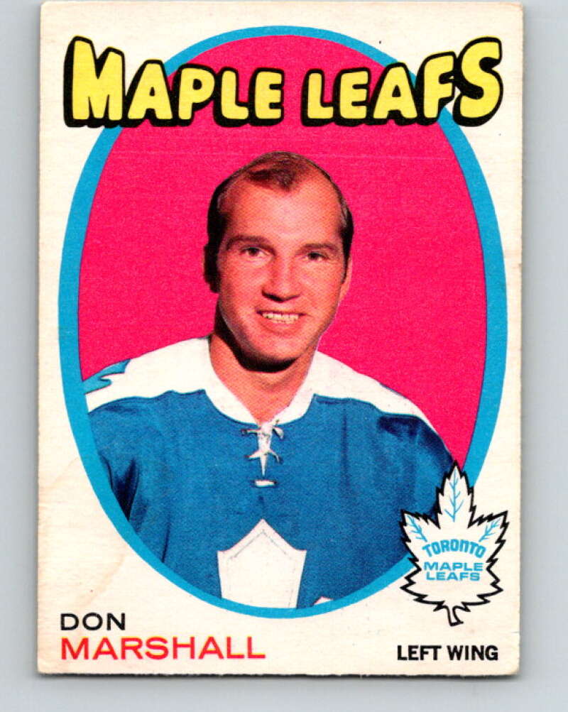 1971-72 O-Pee-Chee #199 Don Marshall Toronto Maple Leafs V9603