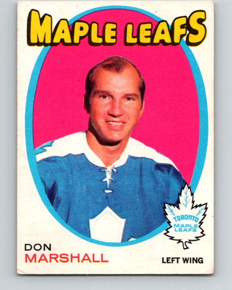 1971-72 O-Pee-Chee #199 Don Marshall Toronto Maple Leafs V9604