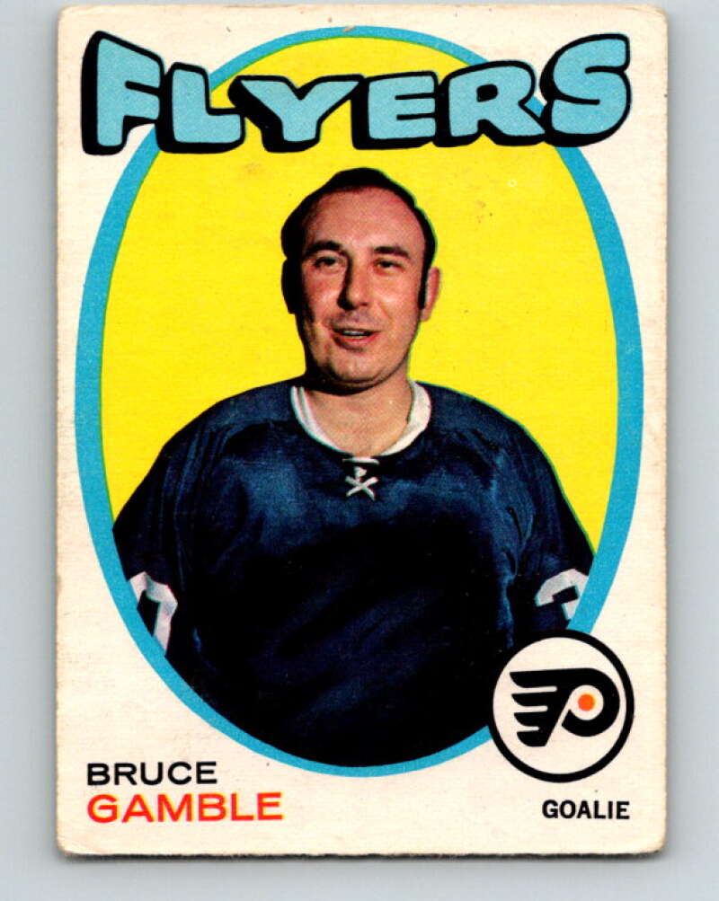 1971-72 O-Pee-Chee #201 Bruce Gamble Philadelphia Flyers V9617