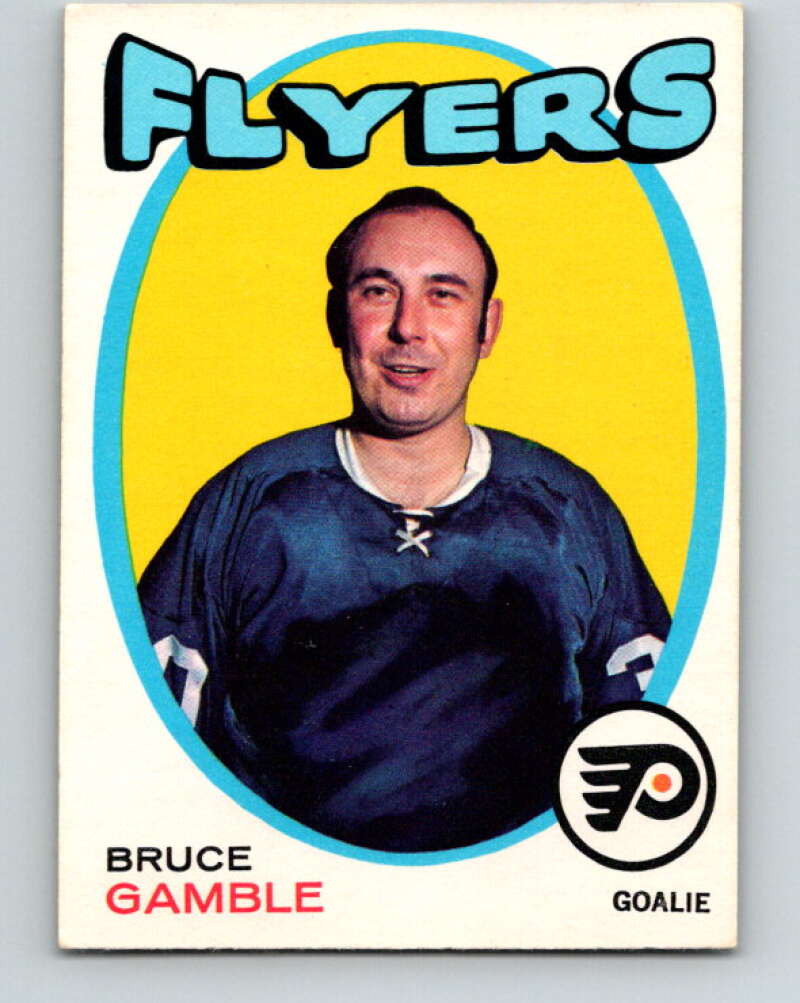 1971-72 O-Pee-Chee #201 Bruce Gamble Philadelphia Flyers V9618