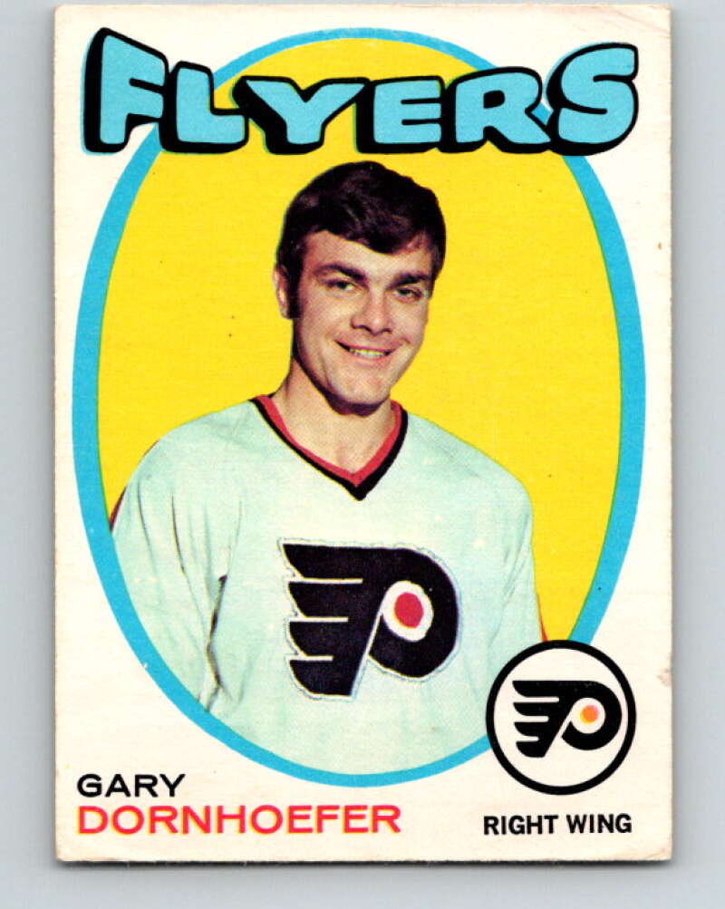 1971-72 O-Pee-Chee #202 Gary Dornhoefer Philadelphia Flyers V9619
