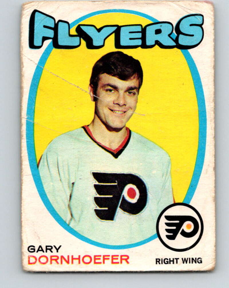 1971-72 O-Pee-Chee #202 Gary Dornhoefer Philadelphia Flyers V9621