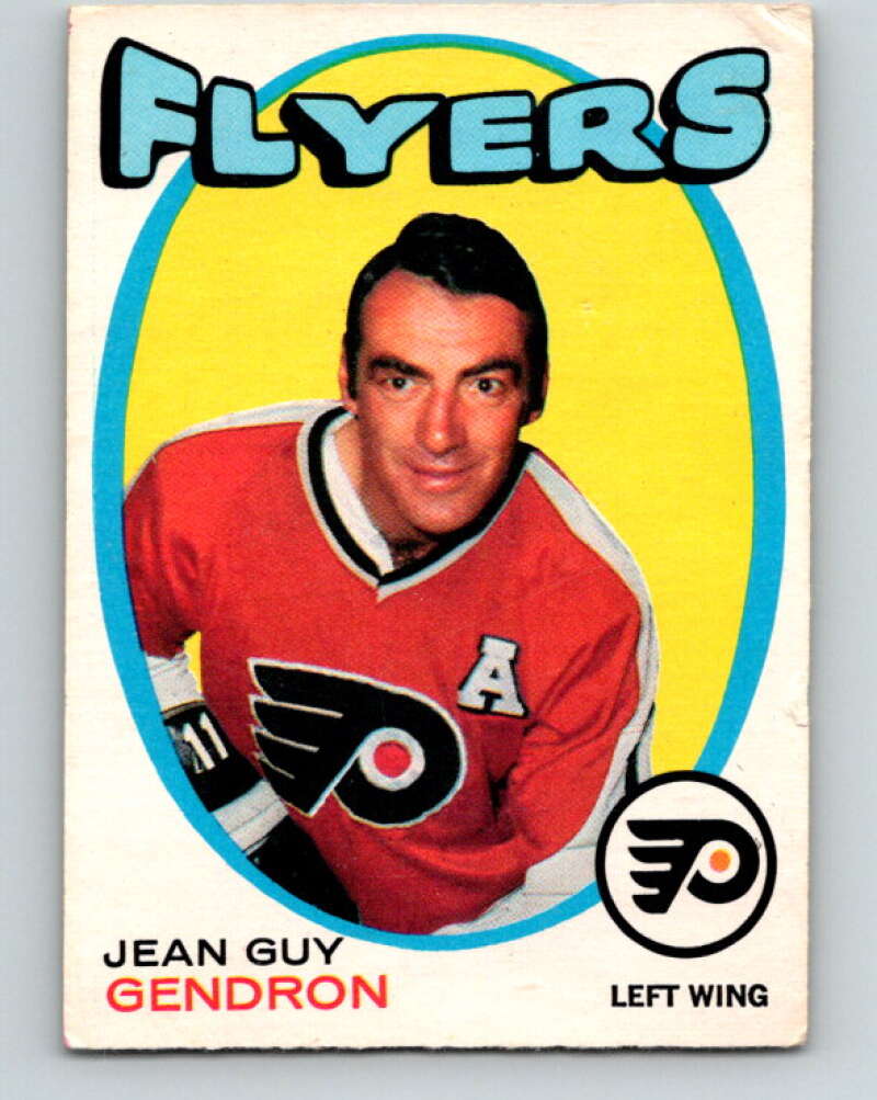 1971-72 O-Pee-Chee #204 Jean-Guy Gendron Philadelphia Flyers V9629