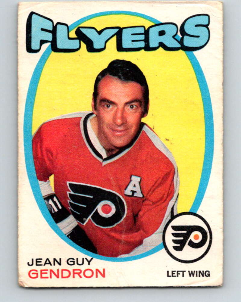 1971-72 O-Pee-Chee #204 Jean-Guy Gendron Philadelphia Flyers V9630