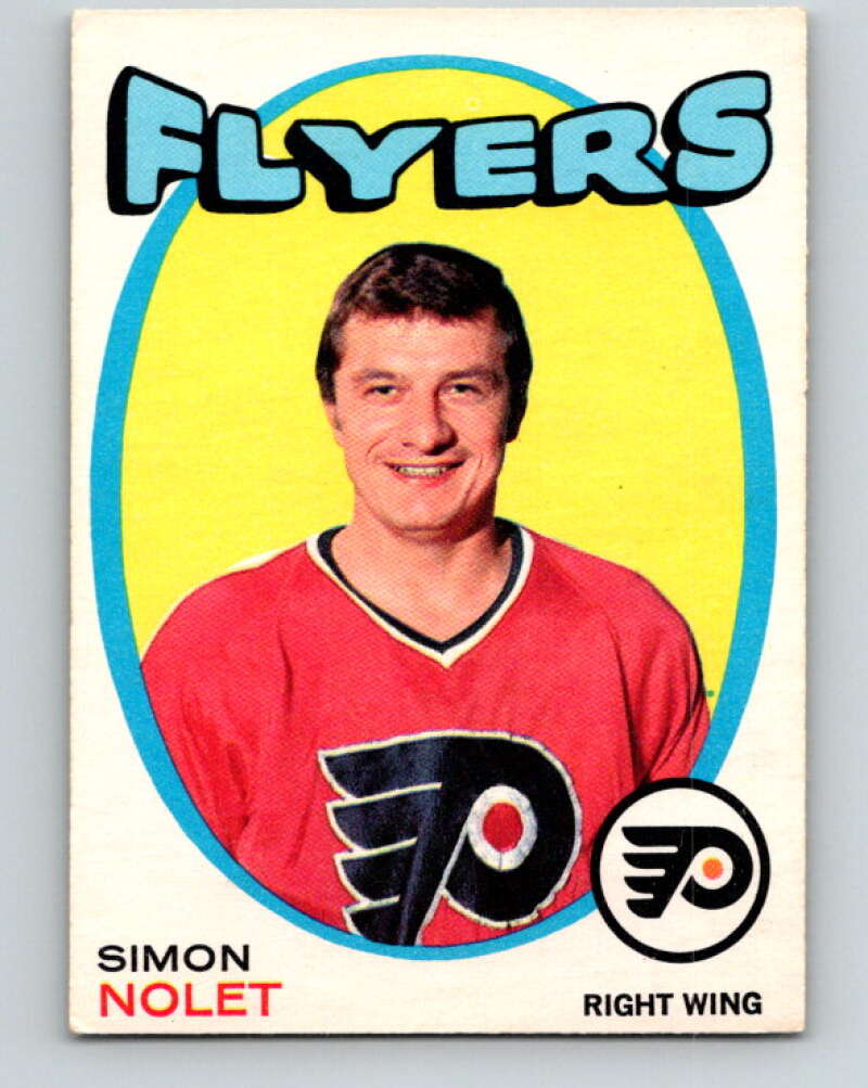 1971-72 O-Pee-Chee #206 Simon Nolet Philadelphia Flyers V9635