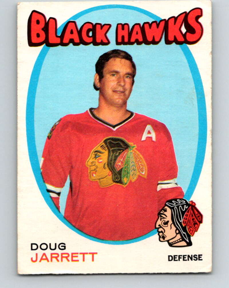 1971-72 O-Pee-Chee #208 Doug Jarrett Chicago Blackhawks V9641