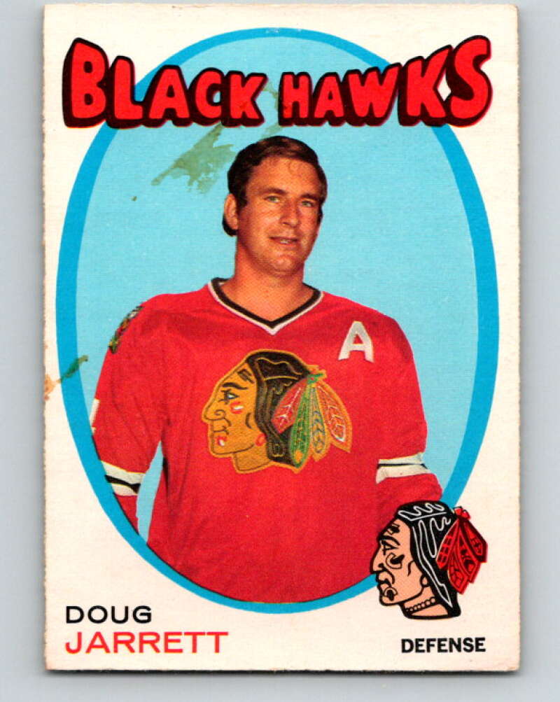 1971-72 O-Pee-Chee #208 Doug Jarrett Chicago Blackhawks V9642