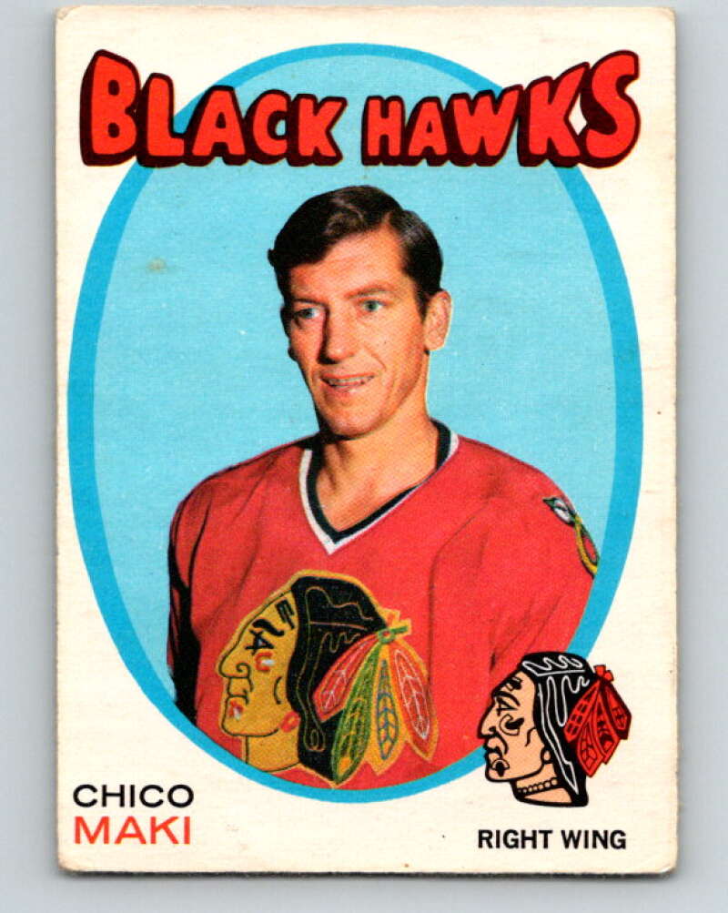 1971-72 O-Pee-Chee #210 Chico Maki Chicago Blackhawks V9648
