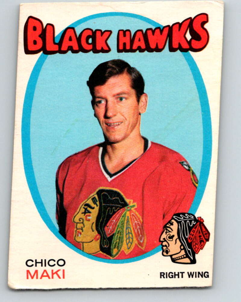1971-72 O-Pee-Chee #210 Chico Maki Chicago Blackhawks V9650