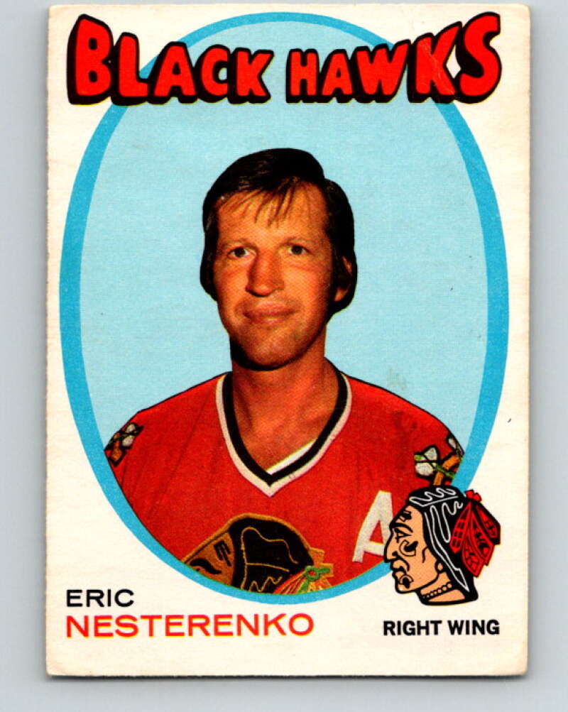 1971-72 O-Pee-Chee #213 Eric Nesterenko Chicago Blackhawks V9660