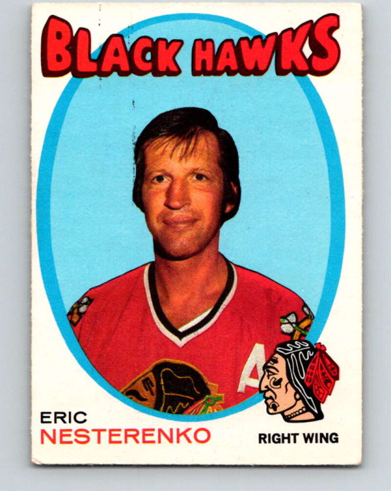 1971-72 O-Pee-Chee #213 Eric Nesterenko Chicago Blackhawks V9663