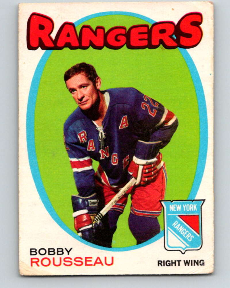 1971-72 O-Pee-Chee #218 Bobby Rousseau New York Rangers V9673