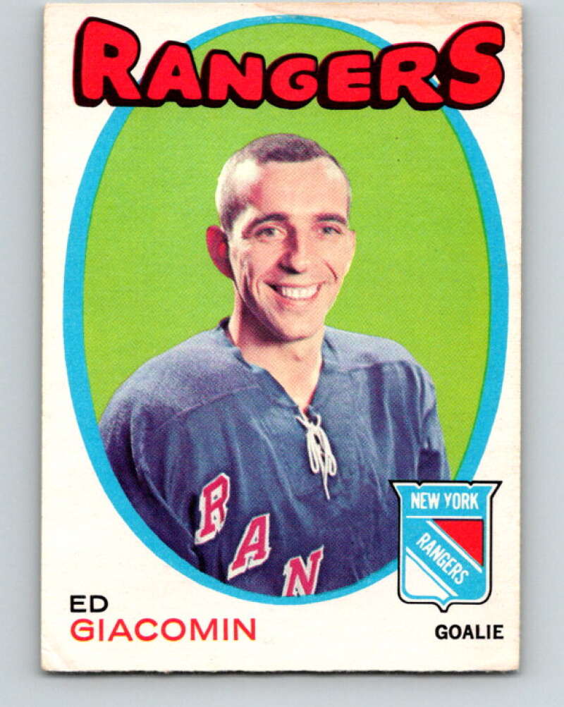 1971-72 O-Pee-Chee #220 Ed Giacomin New York Rangers V9677