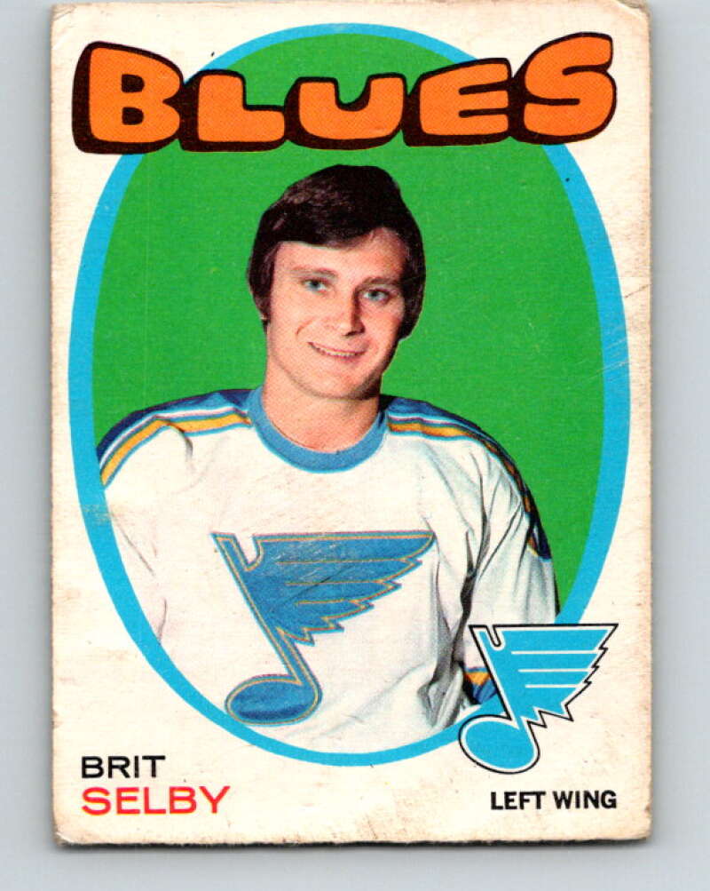 1971-72 O-Pee-Chee #226 Brit Selby St. Louis Blues V9703
