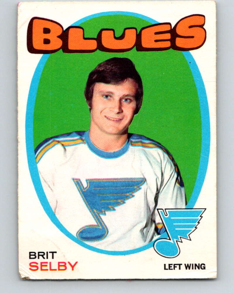 1971-72 O-Pee-Chee #226 Brit Selby St. Louis Blues V9704