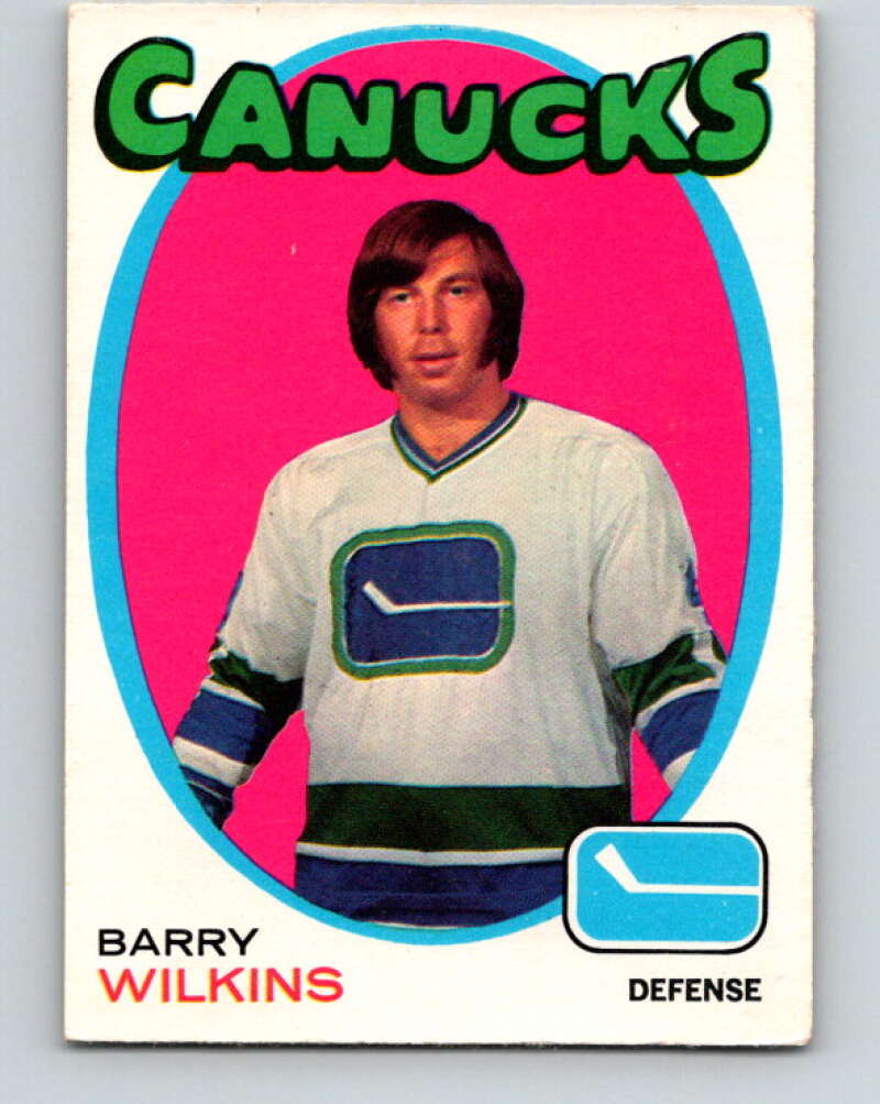 1971-72 O-Pee-Chee #230 Barry Wilkins RC Rookie Vancouver Canucks V9721