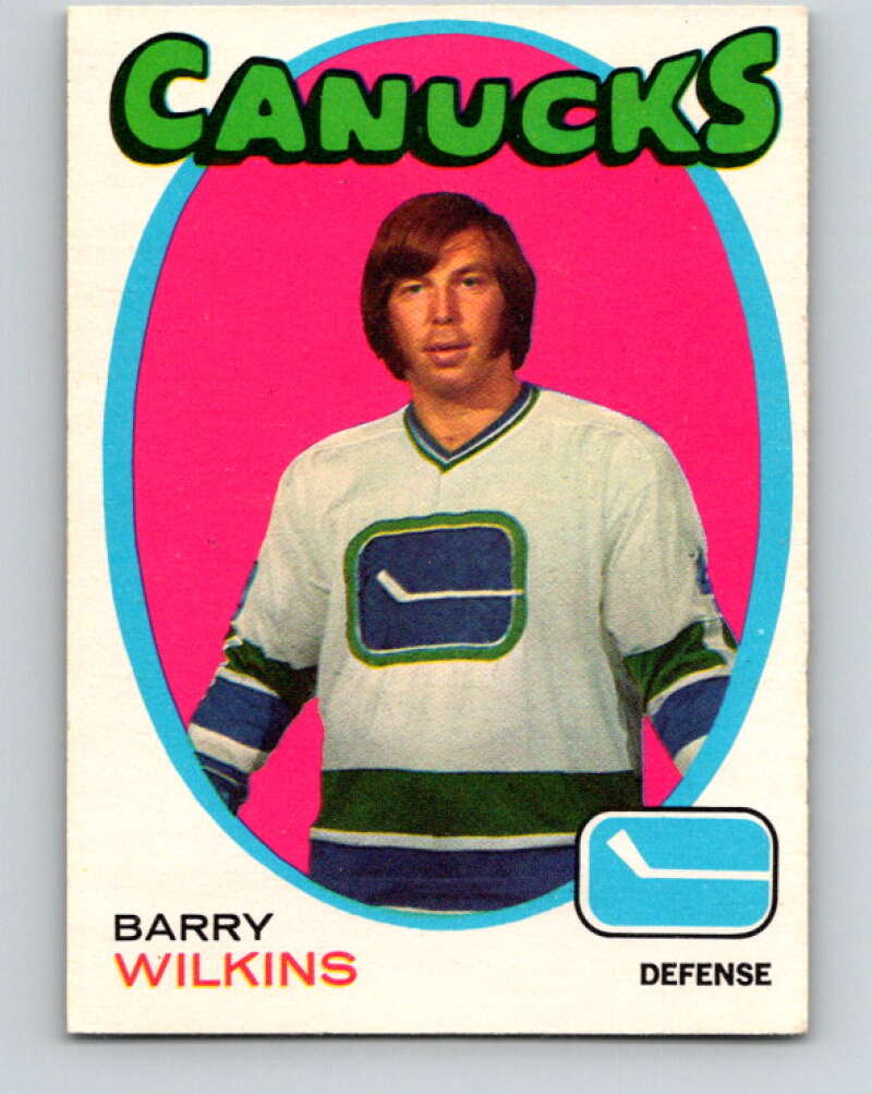 1971-72 O-Pee-Chee #230 Barry Wilkins RC Rookie Vancouver Canucks V9723