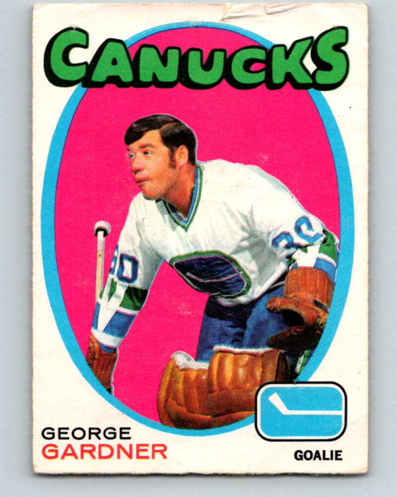 1971-72 O-Pee-Chee #235 George Gardner Vancouver Canucks V9745