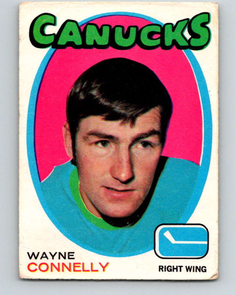 1971-72 O-Pee-Chee #237 Wayne Connelly Vancouver Canucks V9751
