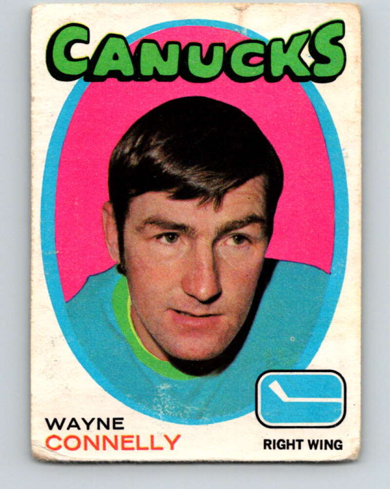 1971-72 O-Pee-Chee #237 Wayne Connelly Vancouver Canucks V9752
