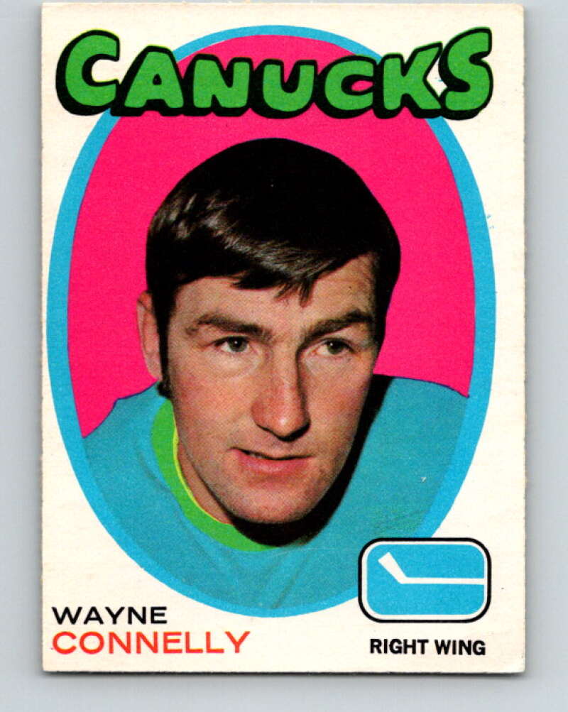 1971-72 O-Pee-Chee #237 Wayne Connelly Vancouver Canucks V9753