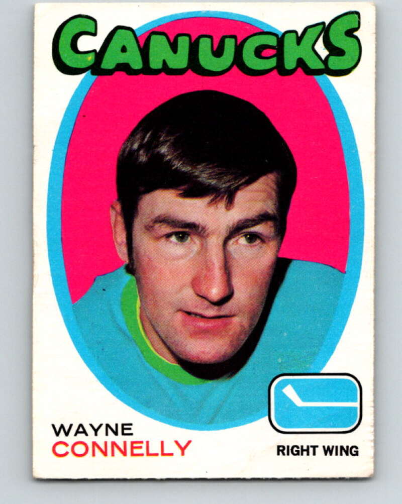 1971-72 O-Pee-Chee #237 Wayne Connelly Vancouver Canucks V9754