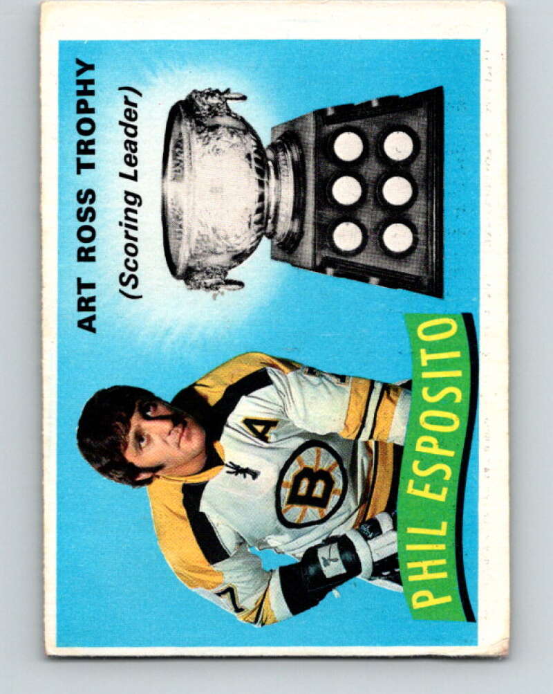 1971-72 O-Pee-Chee #247 Phil Esposito TR Boston Bruins V9800