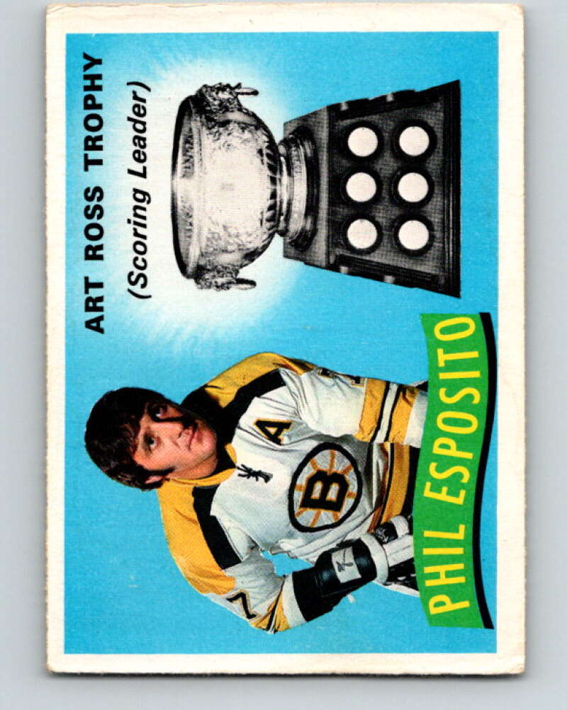 1971-72 O-Pee-Chee #247 Phil Esposito TR Boston Bruins V9801
