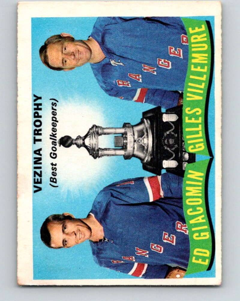 1971-72 O-Pee-Chee #248 Ed Giacomin/Gilles Villemure TR V9804