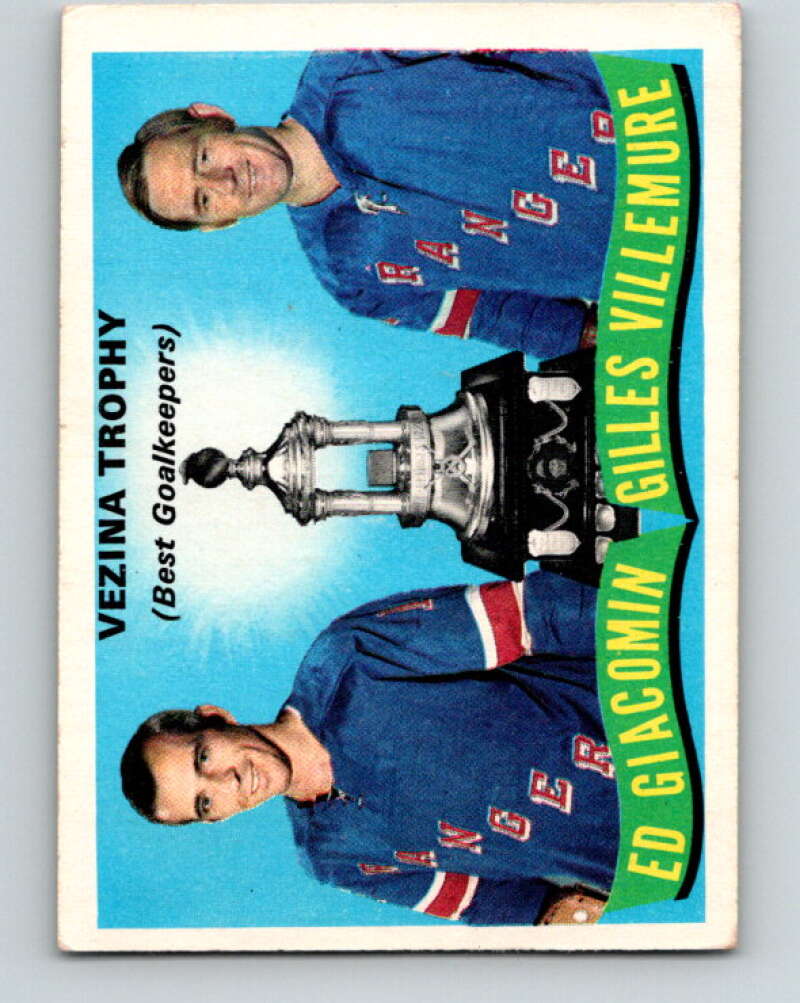 1971-72 O-Pee-Chee #248 Ed Giacomin/Gilles Villemure TR V9805