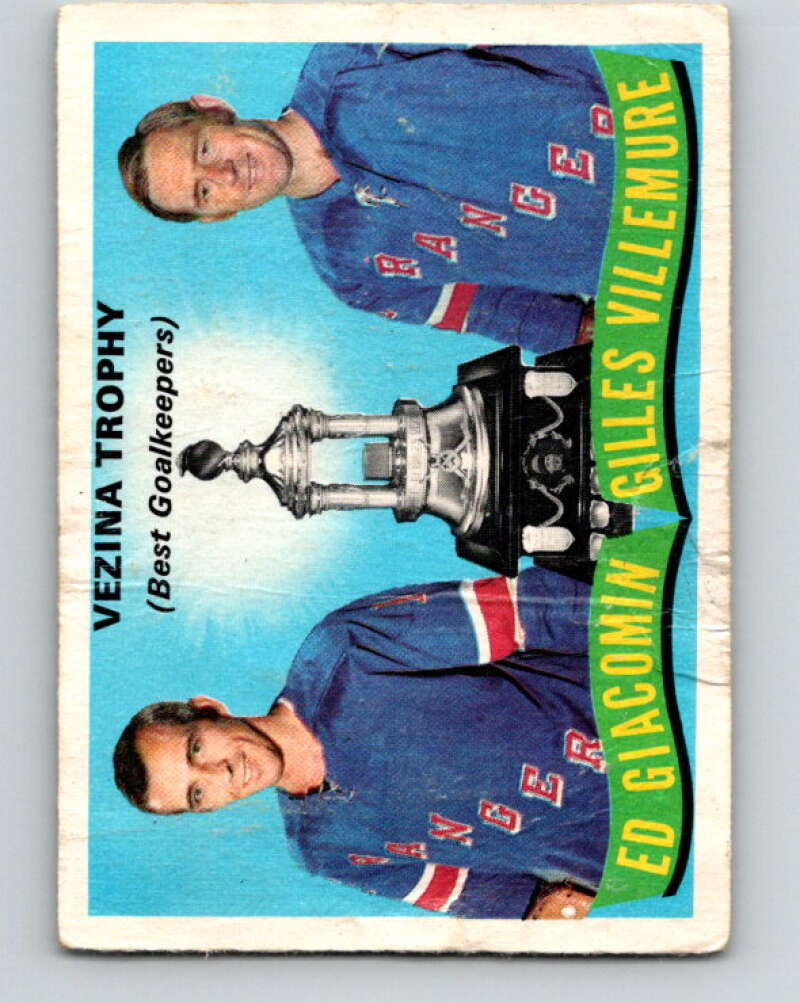 1971-72 O-Pee-Chee #248 Ed Giacomin/Gilles Villemure TR V9807