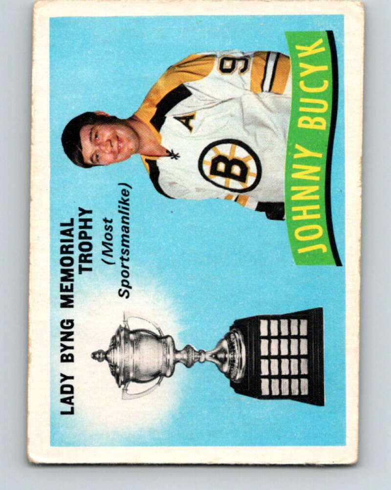 1971-72 O-Pee-Chee #249 Johnny Bucyk TR Boston Bruins V9809