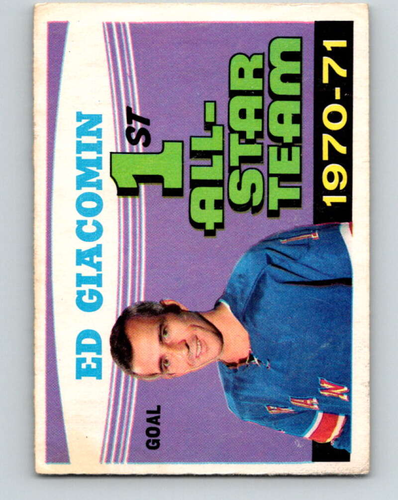 1971-72 O-Pee-Chee #250 Ed Giacomin AS New York Rangers V9815