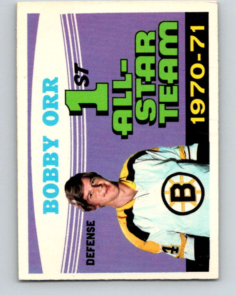 1971-72 O-Pee-Chee #251 Bobby Orr AS Boston Bruins V9816