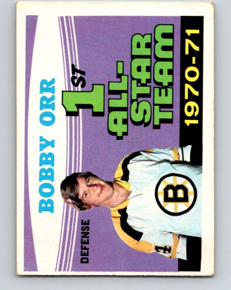 1971-72 O-Pee-Chee #251 Bobby Orr AS Boston Bruins V9817