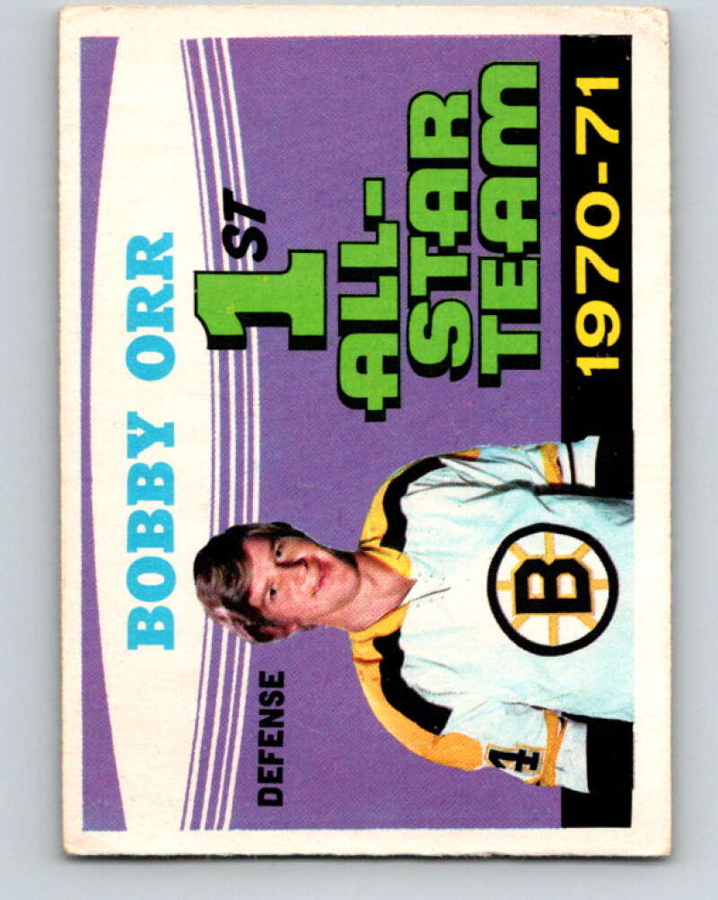 1971-72 O-Pee-Chee #251 Bobby Orr AS Boston Bruins V9818