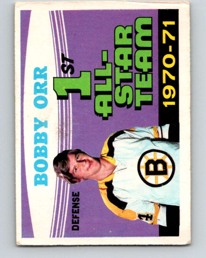 1971-72 O-Pee-Chee #251 Bobby Orr AS Boston Bruins V9819