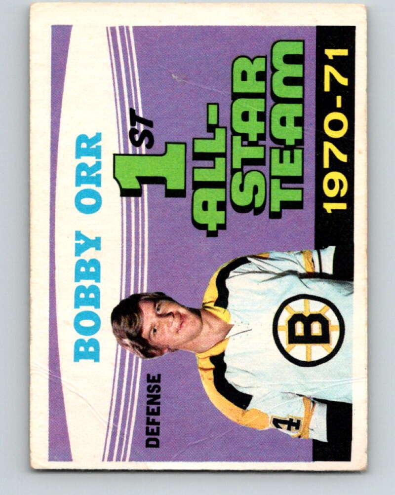 1971-72 O-Pee-Chee #251 Bobby Orr AS Boston Bruins V9820
