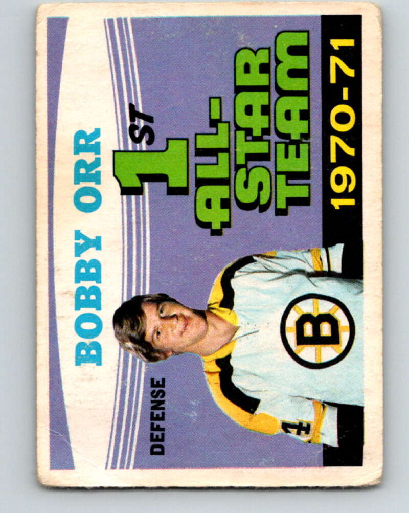 1971-72 O-Pee-Chee #251 Bobby Orr AS Boston Bruins V9821