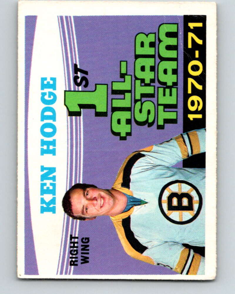 1971-72 O-Pee-Chee #254 Ken Hodge AS Boston Bruins V9833