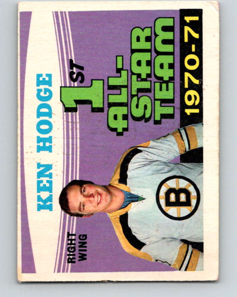 1971-72 O-Pee-Chee #254 Ken Hodge AS Boston Bruins V9834