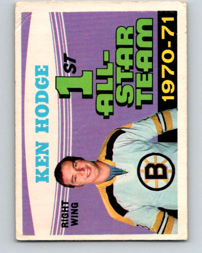 1971-72 O-Pee-Chee #254 Ken Hodge AS Boston Bruins V9835