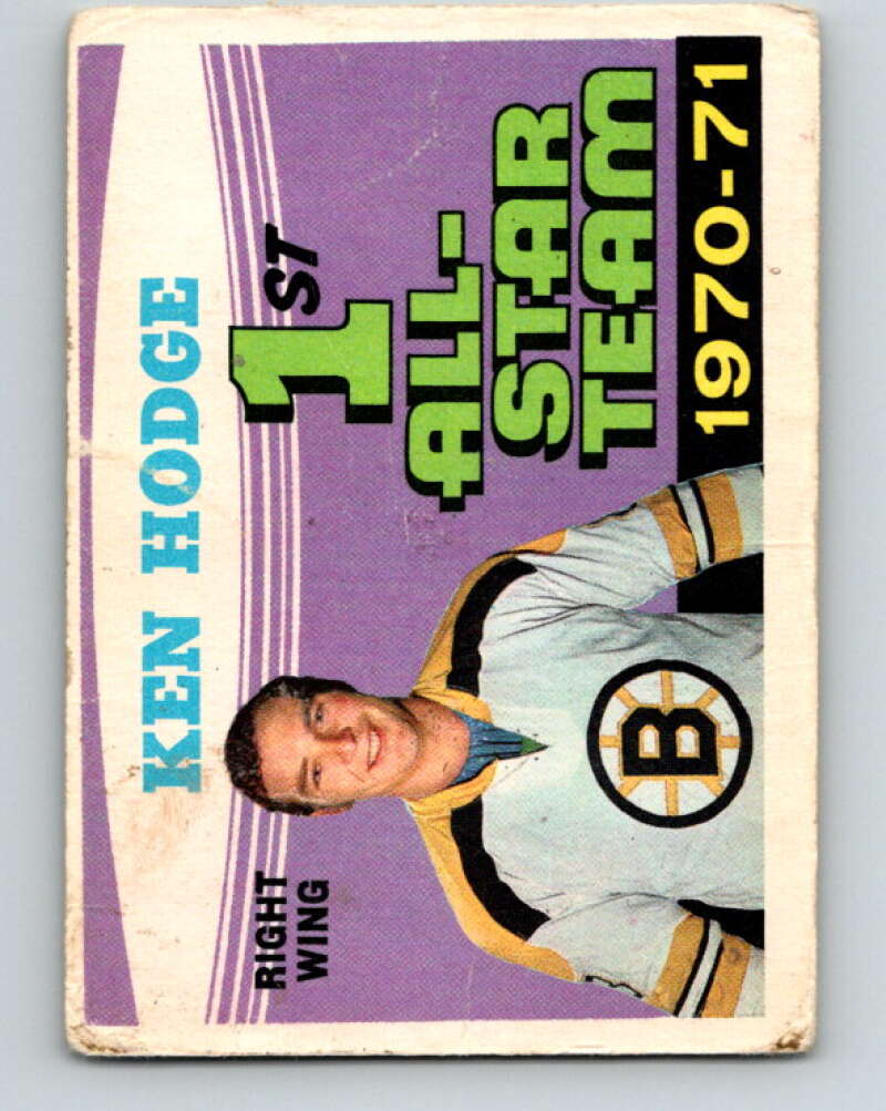 1971-72 O-Pee-Chee #254 Ken Hodge AS Boston Bruins V9836