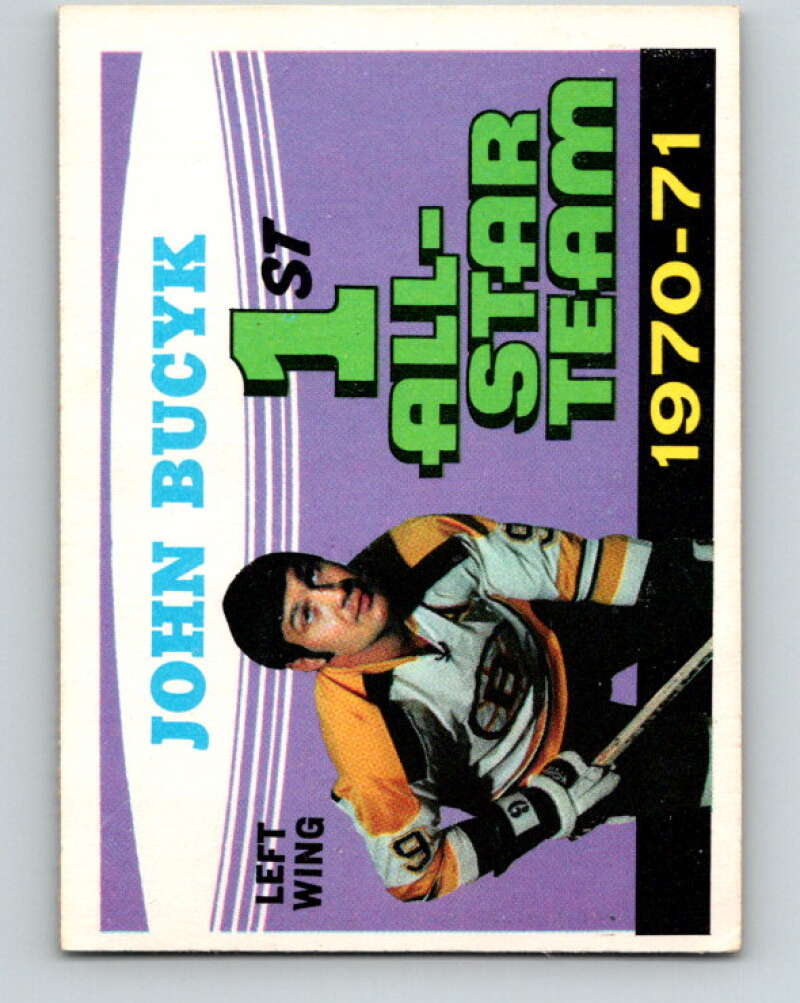 1971-72 O-Pee-Chee #255 Johnny Bucyk AS Boston Bruins V9839