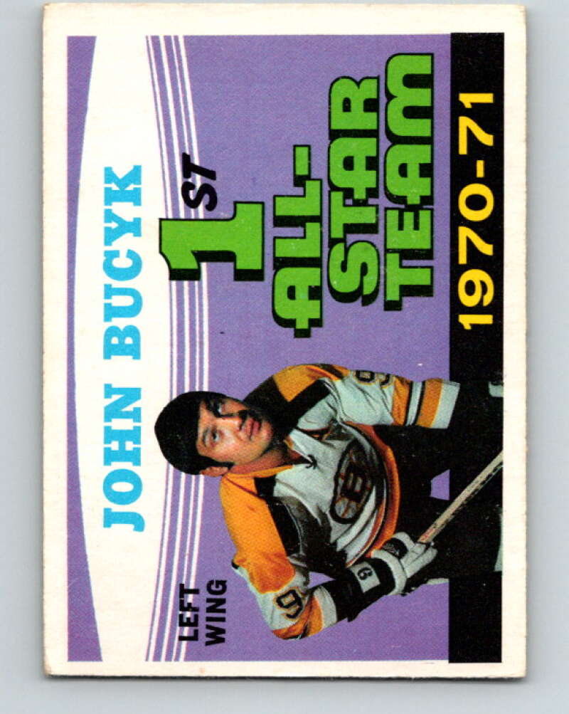 1971-72 O-Pee-Chee #255 Johnny Bucyk AS Boston Bruins V9840