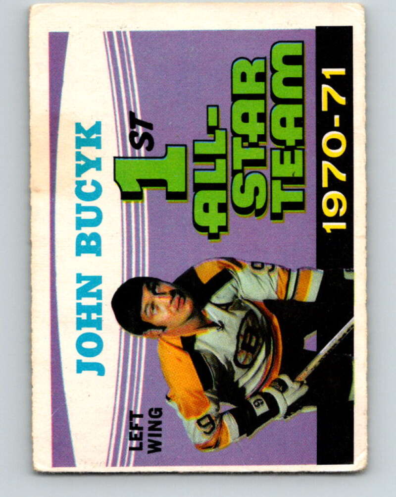 1971-72 O-Pee-Chee #255 Johnny Bucyk AS Boston Bruins V9841