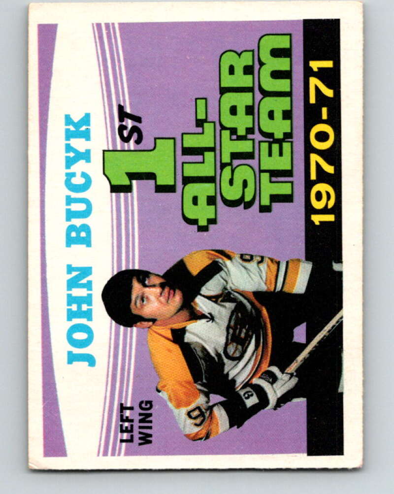 1971-72 O-Pee-Chee #255 Johnny Bucyk AS Boston Bruins V9843